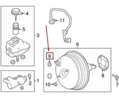 LAND ROVER DISCOVERY 4 L319 stabdžių stiprintuvo įvorė LR012903 NAUJAS GENIALUS