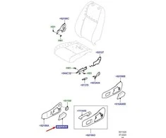 Land Rover Discovery 5 Range Rover Velar Moulding Seat Valance Originalus LR080692