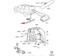 LAND ROVER FREELANDER 2 L359 Galinis Dešinysis Bamperio Atšvaitas LR006348 Naujas Originalus