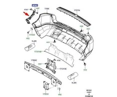 LAND ROVER FREELANDER 2 L359 Galinis Kairysis Bamperio Laikiklis LR002168 Naujas Originalus