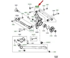 LAND ROVER FREELANDER 2 L359 Galinis pakabos svirtis LR002576 Nauja originali