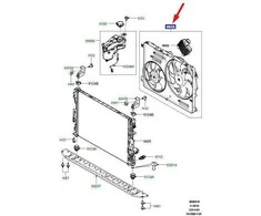 LAND ROVER FREELANDER 2 L359 Variklio ventiliatorius LR011905 Naujas originalus
