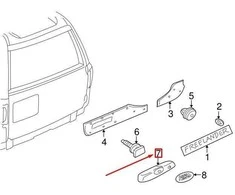 LAND ROVER FREELANDER L314 Galinės durų rankenos CXB000280PMA NAUJA ORIGINALI