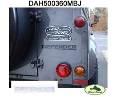 LAND ROVER GALINĖS DURYS PAVADINIMO PLOKŠTĖS DEKALAS ŽENKLAS STIKERIS TITAN DEFENDER DAH500360MBJ