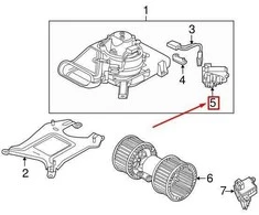 LAND ROVER LR RANGE ROVER 3 L322 HVAC pūtimo variklio valdymo modulis JGO000021 NAUJAS ORIGINALUS