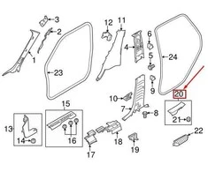 LAND ROVER LR RANGE ROVER EVOQUE L538 Galinės Kairės Durų Slenksčio Plokštė LR042989 NAUJA ORIGINALI