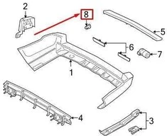 LAND ROVER LR RANGE ROVER L322 Galinės Kairės Išorinės Parkavimo Jutiklio Laikiklis LR011882 NAUJAS ORIGINALUS