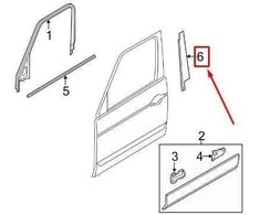 LAND ROVER LR RANGE ROVER L322 Priekinės Dešinės Durys B-Stulpelio Apdaila DDC000121PMD NAUJA ORIGINALI