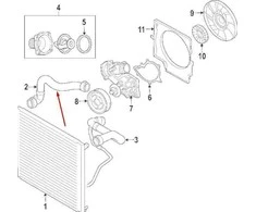LAND ROVER LR RANGE ROVER L322 Radiatoriaus Aušinimo Žarna Viršutinė PCH501720 4.4 Benzinas NAUJA ORIGINALI