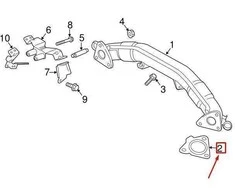 LAND ROVER LR RANGE ROVER SPORT L494 Priekinio skersinio vamzdžio tarpinė originali LR072304