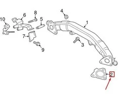 LAND ROVER LR RANGE ROVER SPORT L494 Priekinio skersinio vamzdžio tarpinė originali LR072304