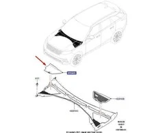 LAND ROVER LR RANGE ROVER VELAR L560 Dešinės pusės skydelio apdaila LR093085 LHD Naujas originalus
