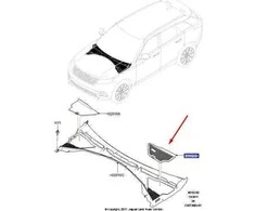 LAND ROVER LR RANGE ROVER VELAR L560 Kairės pusės skydelis Tri LR093092 LHD Naujas originalus
