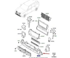 LAND ROVER LR RANGE ROVER VELAR L560 Priekinis oro deflektorius LR094175 Naujas originalus