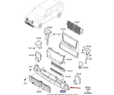 LAND ROVER LR RANGE ROVER VELAR L560 Priekinis oro deflektorius LR094175 Naujas originalus
