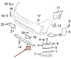 LAND ROVER OEM LR RANGE ROVER EVOQUE L551 PRIEKINIS BAMPEKLO APATINIS VALANSAS LR128228 ORIGINALUS