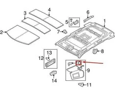LAND ROVER OEM LR RANGE ROVER L322 SAULĖS ŠALMAS KAIRĖS PUSĖS LAIKIKLIS EGP000050NUG ORIGINALUS