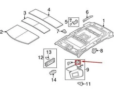 LAND ROVER OEM LR RANGE ROVER L322 SAULĖS ŠALMAS KAIRĖS PUSĖS LAIKIKLIS EGP000050NUG ORIGINALUS