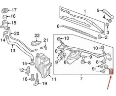 LAND ROVER OEM LR RANGE ROVER L322 STIKLO VALYMO MECHANIZMO GROMETAS DLR000020 ORIGINALUS