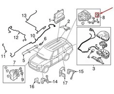 LAND ROVER OEM LR RANGE ROVER SPORT L494 ORA VALDYMO VOŽTUVAS KONEKTORIUS LR044836 ORIGINALUS