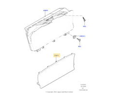 Land Rover Prietaisų Skydelio Objektyvas Range Rover L405 L494 Originalus LR063634