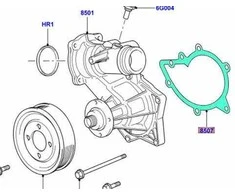LAND ROVER RANGE 03-05 VANDENS PUMPOS GASKET PET000050 NAUJAS