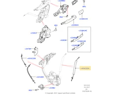 Land Rover Range Evoque vidinis priekinių durų atlaisvinimo trosas originalus LR075757