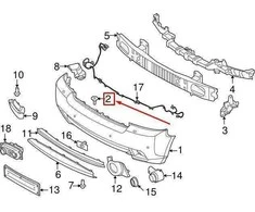 LAND ROVER RANGE ROVER 3 L322 Priekinio bamperio dangčio varžtas LR011851 NAUJAS GENIALUS