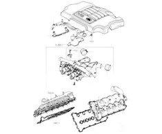 Dešinysis Įsiurbimo Kolektoriaus Tarpiklis Land Rover Range Rover L322 Originalus LR005898