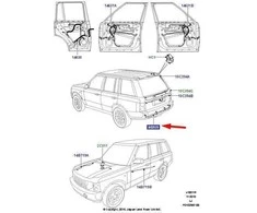 LAND ROVER RANGE ROVER L322 Galinio parkavimo jutiklio laidai Originalus YMD001992