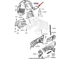 LAND ROVER RANGE ROVER L322 Priekinis Dešinysis Purvo Šalmas LR019145 Naujas Originalus