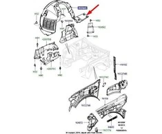 LAND ROVER RANGE ROVER L322 Priekinis Dešinysis Purvo Šalmas LR019145 Naujas Originalus