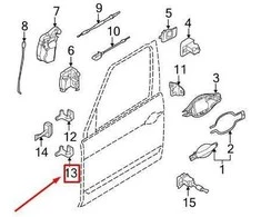 LAND ROVER RANGE ROVER L322 Priekinis Dešinysis Apatinis Durų Vyriukas LR018177 NAUJAS ORIGINALUS