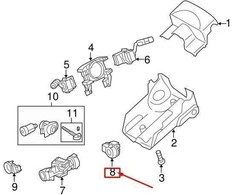 LAND ROVER RANGE ROVER SPORT L320 Uždegimo jungiklis YXB500010 NAUJAS ORIGINALUS