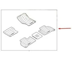 LAND ROVER RANGE ROVER SPORT L494 Grindų kilimėlių rinkinys RHD VPLWS0189 NAUJAS GENUINALUS