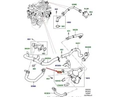 Land Rover Variklio Termostato Apsauga Range Rover Evoque L538 2012 2018 Originalus LR105592