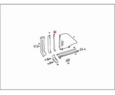 Mercedes Benz 260 Se 280 Se 300 Se Šoninės Stiklo Atramos Originalus A1266730021