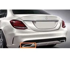 Mercedes Benz AMG Išmetimo Vamzdžio Kairės Pusės Chromo Apdaila A 220 d C 220 d E 220 d Originalus A2058852221