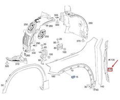 Mercedes-Benz Bamperis Dangtis EQB250 GLB180 GLB200 Originalus A2478890700