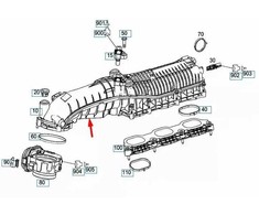 Mercedes Benz C Klase W205 Kroviniu Oro Išdėstymas Originalus A2760900442