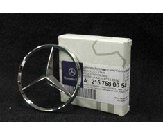 Mercedes-Benz C215 Galinis sidabrinis bagažinės dangtis žvaigždės emblema originalus A2157580058