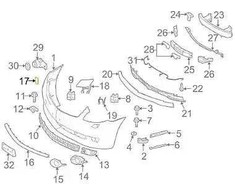 Mercedes Benz CL C216 Buferio Jungtis Originalus A21688500229999