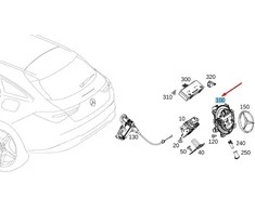 Mercedes-Benz CLA 180 d Galinės Durys Gamybinis Ranka Originalus A0997504600
