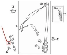 Mercedes-Benz CLA-Class C117 Priekinio saugos diržo sagtis dešinėje pusėje originali A24786001699051