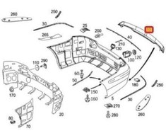 Mercedes Benz CLK 220 CDI 270 CDI Verkleidung Trim Originalus A2098851825