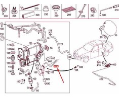 Mercedes Benz E 200 CDI E 220 CDI Kabelis Originalus A2113270245