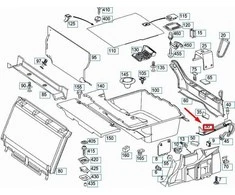 Mercedes Benz E 200 CDI W211 Afdekkings De Originalus A2116930133