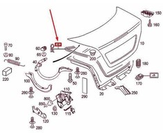 Mercedes Benz E 200 E 220 E 270 Afdichting Originalus A2117500398