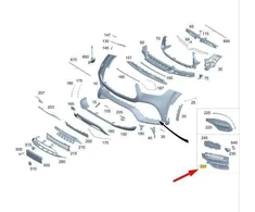 Mercedes-Benz GLE 350 Priekinio Buferio Grotelės Originalus A1678857503