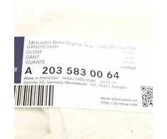 MERCEDES BENZ Handschuhe A2035830064 Originalus